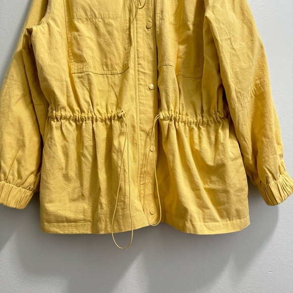 APIECE APART 100% Cotton Long Safari Jacket Buttery Yellow Size Large - Picture 8 of 15